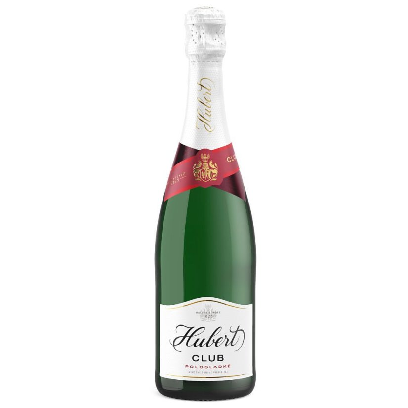Sekt Hubert Club Polosladký 0,75L   (6ks)