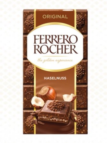 Čokoláda Ferrero Rocher mliečna s orieškami 90g   (8ks)