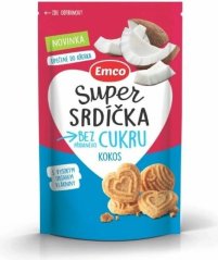 Sušienky Super Srdiečka kokos bez cukru 140g  (8ks)