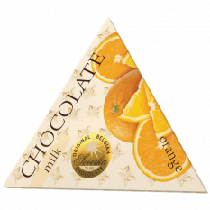 Čokoláda Trojuholník Mliečna s pomarančom 50g   (40ks)