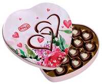 Dezert Bolci Heart Pink plech 240g   (12ks)