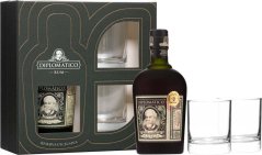 Rum Diplomatico Reserva kazeta s 2 pohármi 40% 0,7L