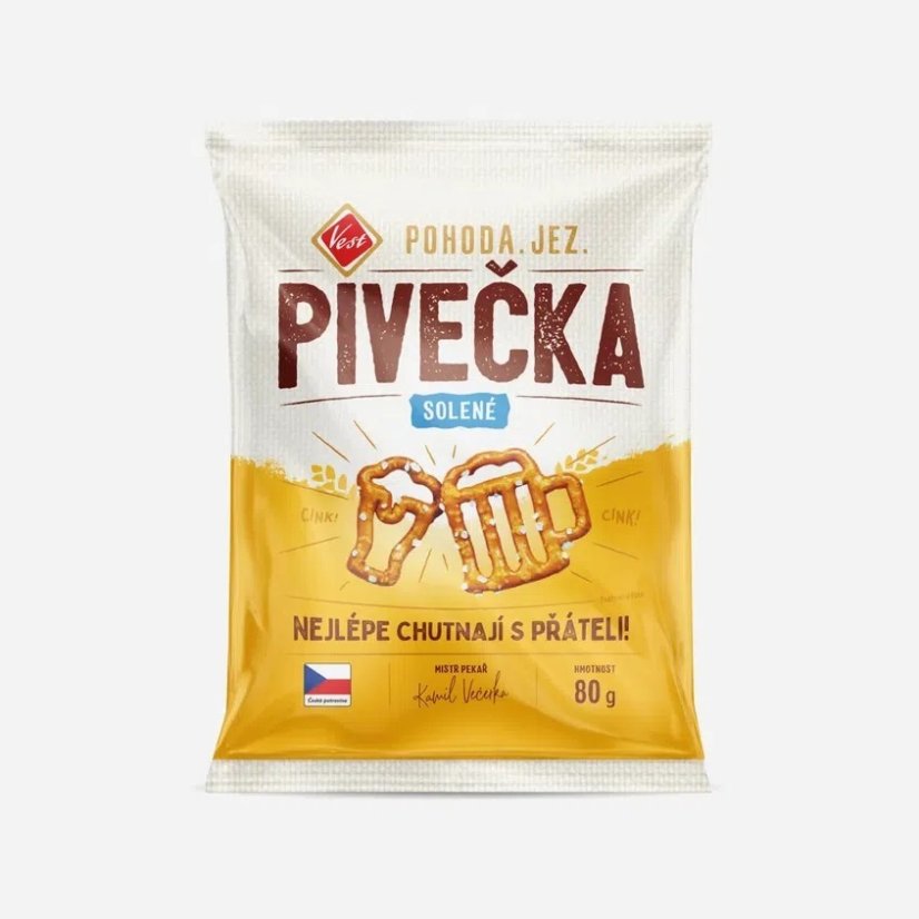 Snack Vest Pivečká 80g   (16ks)