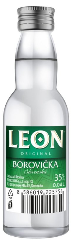 Mini Leon Borovička 35% 0,04L PET   (24ks)