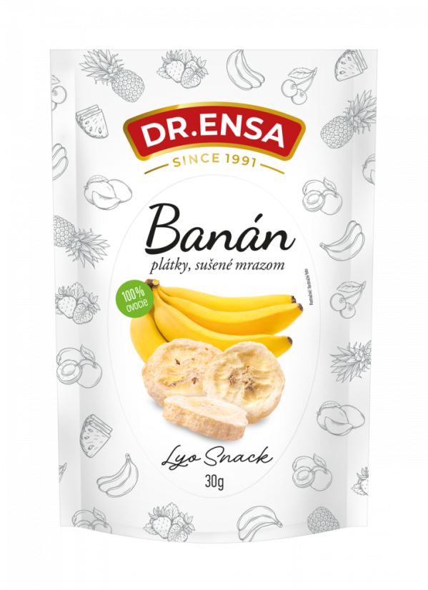 Dr.Ensa Banán lyofilizovaný 30g   (10ks)