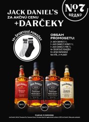 Balík Jack Daniels 1L + ponožky (2xJD original,1xHoney,1xFire)
