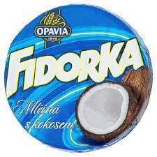Fidorka modrá mliečna kokosová 30g   (30ks)