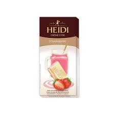 Čokoláda Heidi Milk with Strawberry 80g   (20ks)