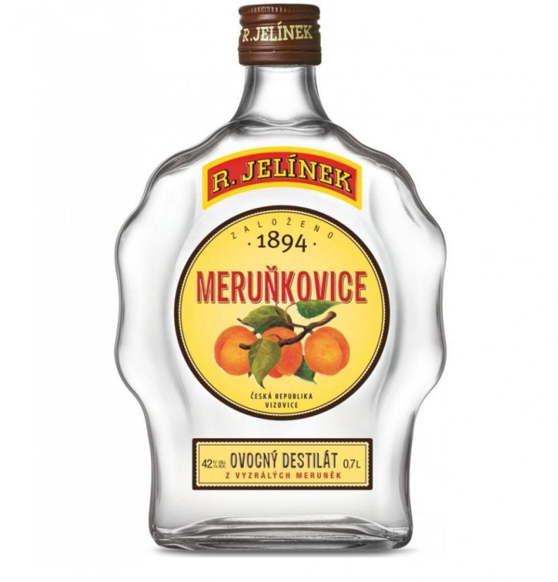 Jelínek Budík Marhuľovica 42% 0,7L   (6ks)