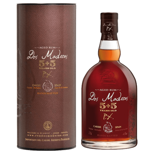 Rum Dos Maderas 5 + 5 Ročný Tuba 40% 0.7L