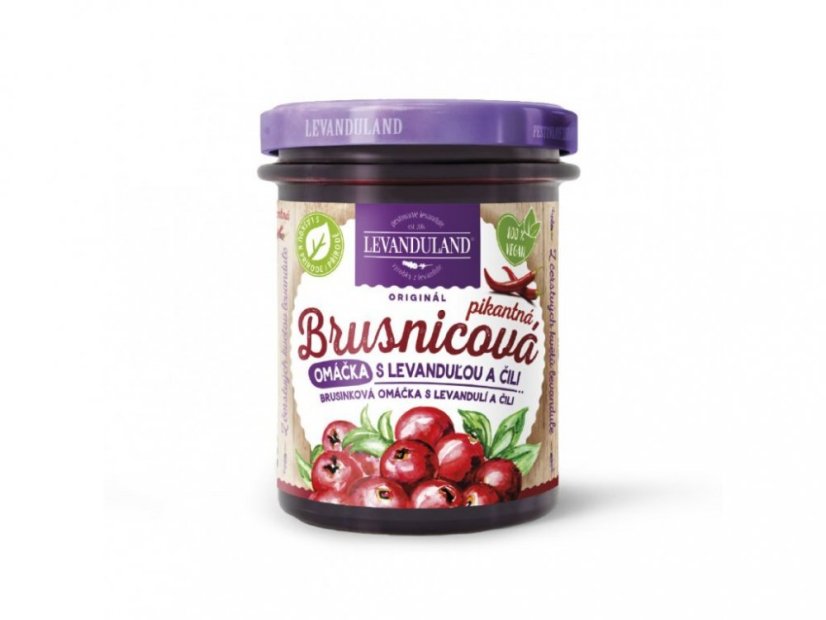 Levanduland Omáčka brusnicová s levanduľou 220g   (10ks)