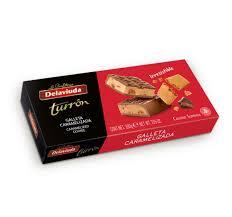 Čokoláda Delaviuda Turron s karamelom a sušienkami 200g   (24ks)