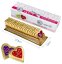 Čokoládové srdiečko Bolci s náplňou Gianduja - zlaté 21g   (4x20ks)