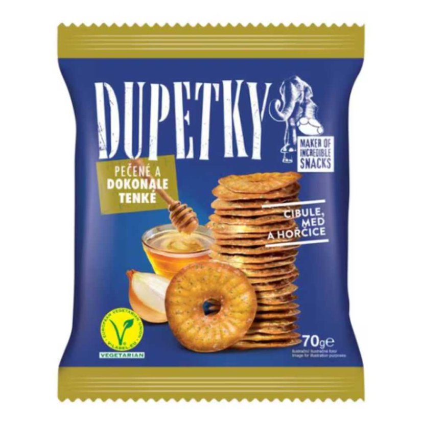 Snack Dupetky Cibuľa, Med a Horčica 84g   (21ks)