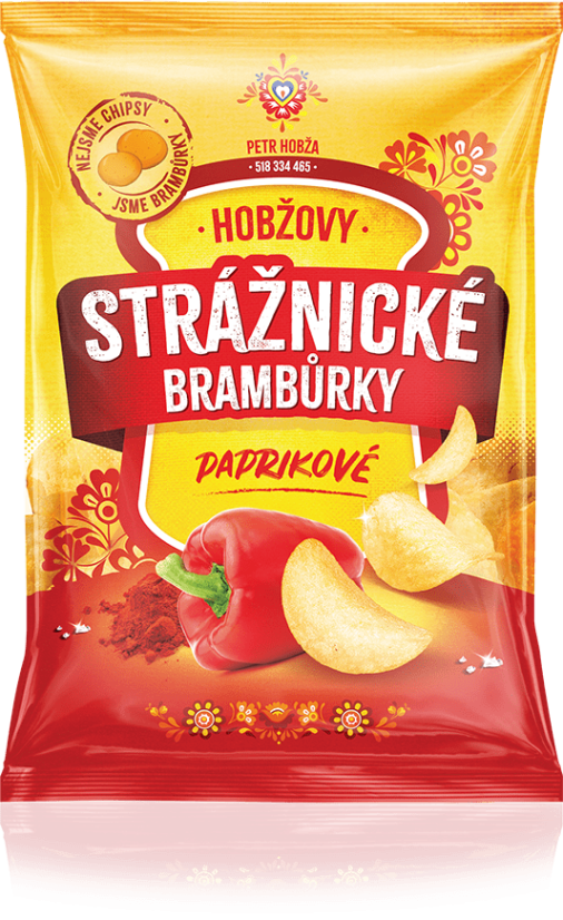 Chips Strážnické Lupienky Paprikové 60g   (30ks)