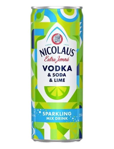 Nicolaus Vodka & Sóda & Lime 6% plech 0,25L  (12)