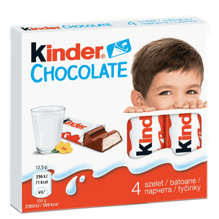Kinder čokoládky 50g   (20ks)