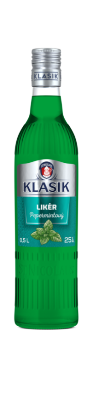 Nicolaus Klasik Likér Pepermintový 25% 0,5L   (12ks)