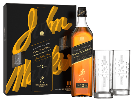 Whisky Johnnie Walker Black + 2 poháre 40% 0,7L