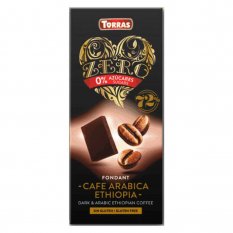 Čokoláda Torras Zero Horká Káva 100g   (12ks)