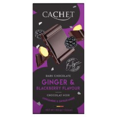 Čokoláda Cachet Horká Černica a Zázvor 100g   (12ks)