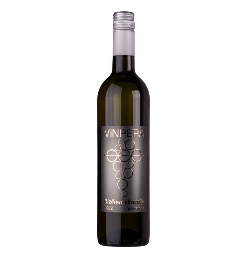 Víno Vinpera Rizling Vlašský suché 0,75L   (6ks)