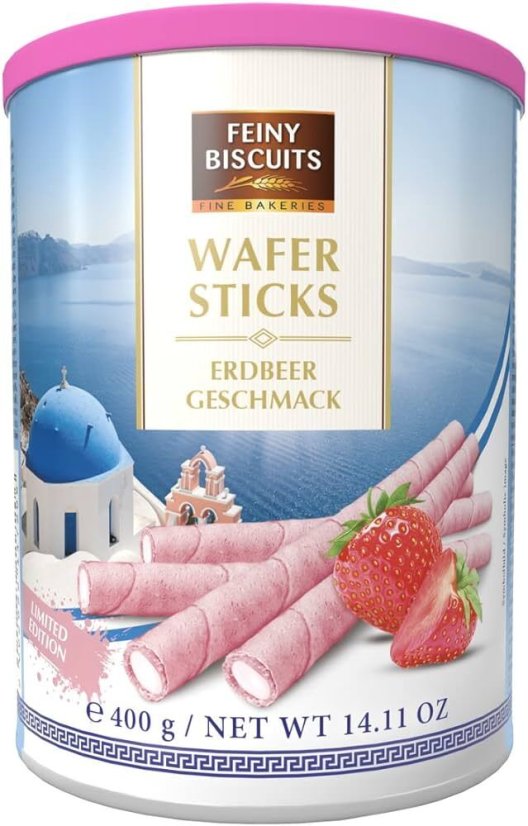 Trubičky Jahodové plech 400g   (12ks)