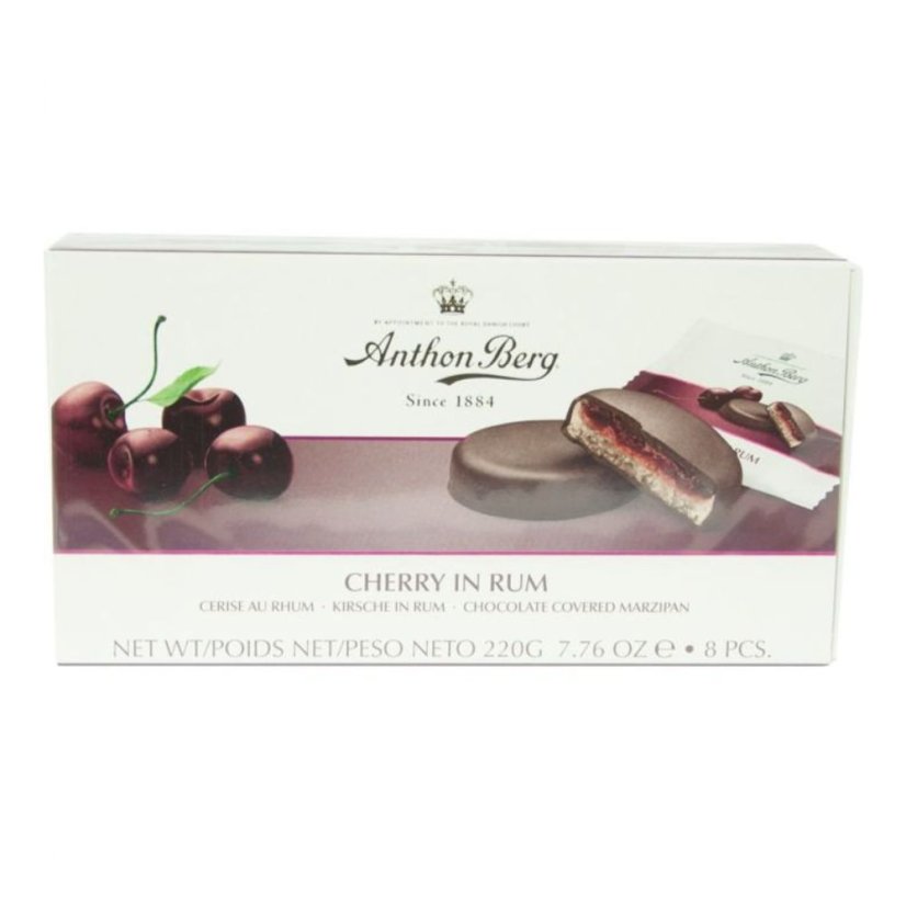 Dezert Anthon Berg Marcipán Cherry v rume 220g