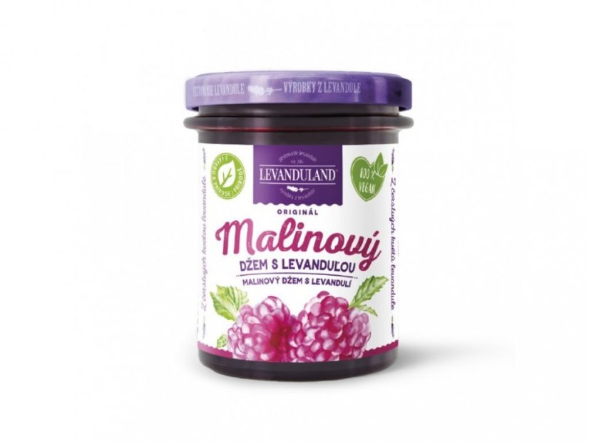 Levanduland Džem Malina s levanduľou 220g   (10ks)